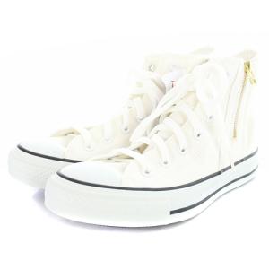 CONVERSE オールスター ゴールドジップ ハイ ALL STAR GOLDZIP HI スニーカー キャンバス 24cm 白 ホワイト