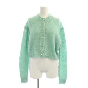 22AW PETIT CD MOHAIR カーディガン クロップド丈 長袖 00 ライトグリーン
