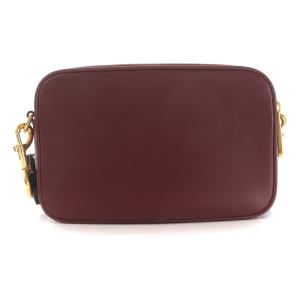 MARC JACOBS FLASH ショルダーバッグ レザー ロゴ ライン ボルドー M0014465