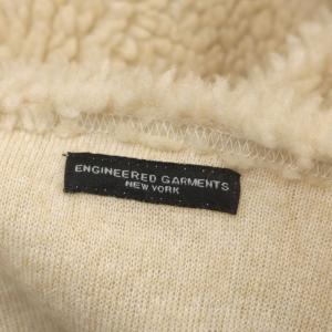 Engineered Garments ボアフリースロングベスト 薄手 ノースリーブ ライトベージュ