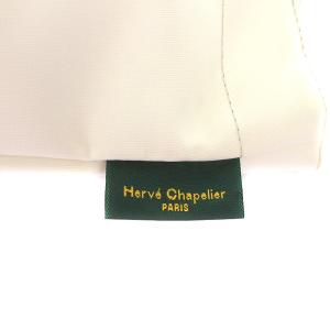 Hervé Chapelier トートバッグ M 舟型 ナイロン 白 ホワイト 1027N