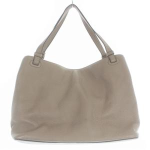 TORY BURCH タッセルチャーム付き レザートートバッグ ショルダーバッグ 2way ロゴ グレージュ 10005416