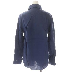 HAVERSACK リネンシャツ ブラウス 長袖 1 S 紺 ネイビー