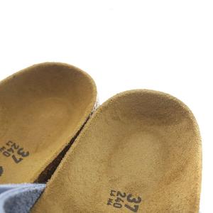 BIRKENSTOCK Franca サンダル レザー ベルト クロス 37 24.0cm 水色 ライトブルー