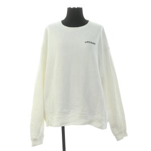 21AW EVERYTHINGバックロゴスウェット トレーナー 長袖 プリント オーバーサイズ 白 ホワイト