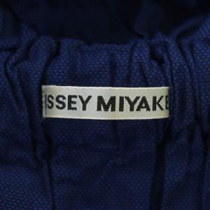 ISSEY MIYAKE 19SS ギャザーフリルノースリーブトップス カットソー 変形 2 青 ブルー