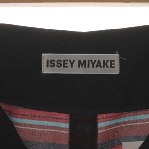 ISSEY MIYAKE 13AW マルチボーダー切替ワイドパンツ スカンツ タック 1 黒 ブラック マルチカラー IM33FF601