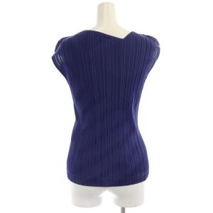 PLEATS PLEASE ISSEY MIYAKE イッセイミヤケ ISSEI MIYAKE 16SS プリーツノースリーブトップス カットソー ポリエステル 3 青 ブルー