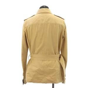 RALPH LAUREN ベルト付き ワークジャケット ラムレザー 9 ベージュ