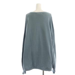 REMI RELIEF 21SS アパルトモン別注 Side Slit Long T-sh スウェット サイドスリット オーバーサイズ 長袖 F グレイッシュブルー