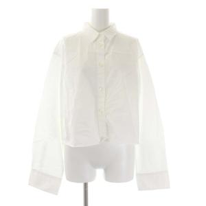 22AW Cropped シャツ ブラウス オーバーサイズ クロップド 長袖 白 ホワイト