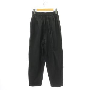 ENFOLD タックパンツ テーパード イージー ハイウエスト ストレッチ 38 黒 ブラック
