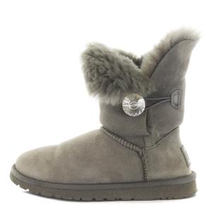 Mini Bailey Button Bling ムートンブーツ ショート シープスキン クリスタル ボタン ラインストーン