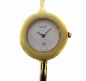 ジャンク品 チェンジベゼル 腕時計 アナログ クオーツ ステンレススチール ゴールド 1100-L