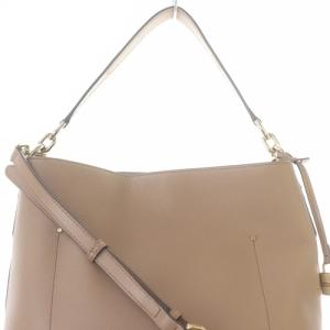 MICHAEL KORS Hayes レザー ハンドバッグ ショルダーバッグ 2way ピンクべージュ