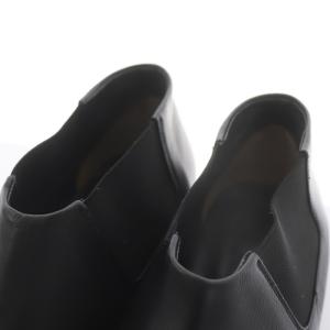 PIPPICHIC AMBER サイドゴア ショート シューズ ブーツ レザー スクエアトゥ 36.5 23.5cm 黒 ブラック