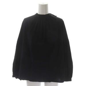 21SS C/N Gahter Blouse ブラウス 長袖 黒 ブラック