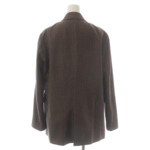 JOURNAL STANDARD relume 22AW チェックダブルジャケット テーラード 総裏地 38 ベージュ カーキブラウン 紺