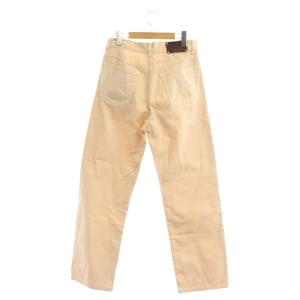 DRIES VAN NOTEN コットン ストレートパンツ ボタンフライ 26 ベージュ