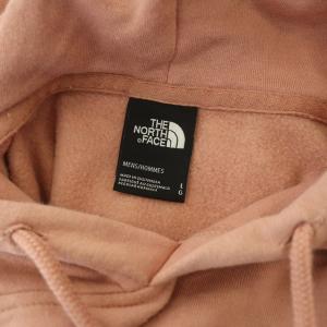 THE NORTH FACE 裏起毛 ロゴプリント プルオーバーパーカー 長袖 バックプリント L ピンク