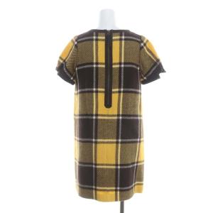 BURBERRY BLUE LABEL 半袖ワンピース ひざ丈 半袖 ノバチェック ウール 38 S マルチカラー