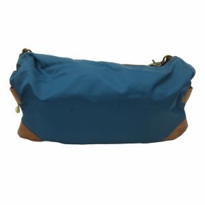 Orobianco 美品 ナイロン 2WAYバッグ ショルダー ハンド レザー 青 ブルー 122