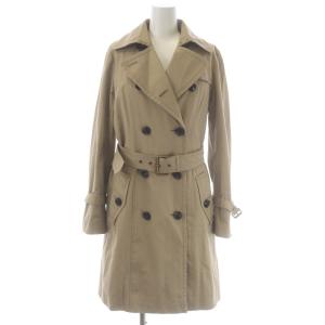 ノバチェック ウールライナー付き トレンチコート 総裏地 ベルト付き コットン 38 ベージュ