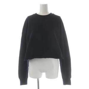 22AW Cropped スウェット プルオーバー トレーナー クロップド 黒 ブラック