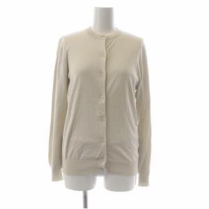 アンサンブル 2点セット シルクコットンニット カットソー カーディガン クルーネック 長袖 36 ライトベージュ
