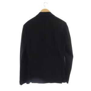 JACOB COHEN チェック ジャケット テーラード 総裏地 長袖 46 黒 ブラック