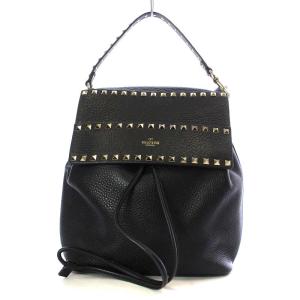 バッグ リュックサック バックパック ロックスタッズ レザー ブラック