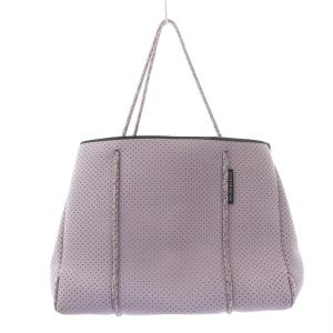 STATE OF ESCAPE ブレンドロープ トートバッグ ネオプレン パンチング ロゴ 27L ライトパープル
