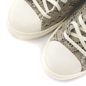 CONVERSE 21AW ALL STAR COUPE PT OX スニーカー パイソン 型押し レザー US5.5 24.0cm ベージュ
