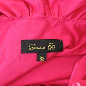Drawer 23SS SPRING コットンタイプライター バルーンワンピース 38 マゼンタピンク
