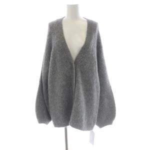 CELFORD 22AW フラッフィーカーディガン 長袖 ロング ニット アルパカ F グレー