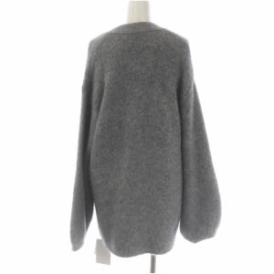 CELFORD 22AW フラッフィーカーディガン 長袖 ロング ニット アルパカ F グレー