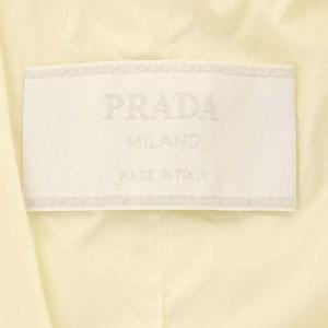 PRADA ステンカラージャケット 三角プレート ナイロン 38 ベージュ