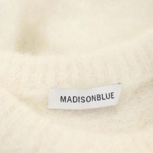 MADISONBLUE 23AW CREW NECK PO SHAGGY ニット アルパカ F オフホワイト