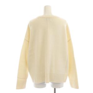 UNITED ARROWS UWSCスリットクルーネックニット セーター 長袖 アイボリー