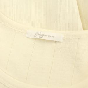 Plage ノースリーブトップス カットソー コットン ベージュ