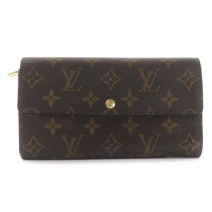 モノグラム ポルトフォイユ・サラ 長財布 PVCキャンバス 茶 ブラウン M61734