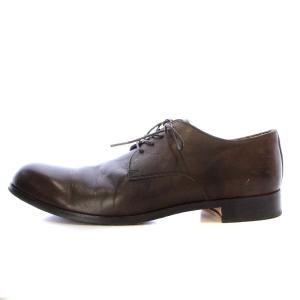 PADRONE DERBY PLAIN TOE SHOES ビジネスシューズ レースアップ レザー 42 27.5cm-28cm ダークブラウン