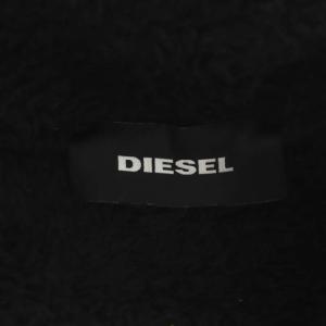 DIESEL ボアブルゾン ジャケット ジップアップ 刺繍 S 黒 ブラック 00SYW0-F-FURRY-FL-0GAWB