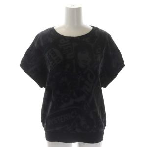 23SS PUNK COLLAGE スウェット カットソー 総柄 フレンチスリーブ F 黒 グレー ブラック