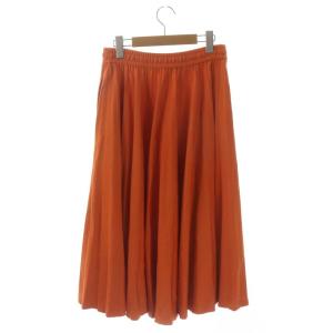 FENDI プリーツスカート 42 オレンジ FQ7067