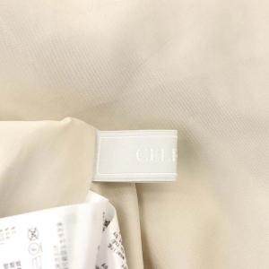 CELFORD 21AW スクエアニットドッキングワンピース ロング マキシ丈 長袖 ニット切替 36 オフホワイト グレージュ