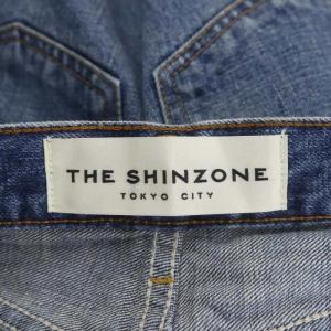 Shinzone THE SHINZONE BAGGY JEANS デニムパンツ ジーンズ バギー ワイドストレート ボタンフライ 34 青