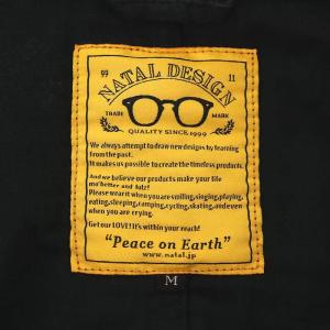 NATAL DESIGN  ショップコート ビッグガーゼ SHOP COAT BIG GAUZE アウター 長袖 フロントオープン コットン L 黒