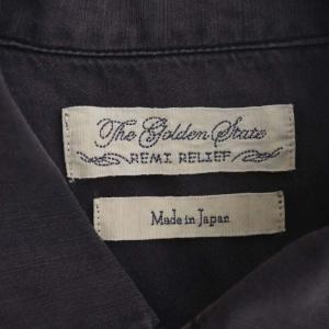 REMI RELIEF 長袖シャツ 長袖 USED加工 コットン L グレー