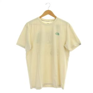 THE NORTH FACE WHITE LABEL MEEKER S/S R/TEE ロゴプリントTシャツ 半袖 バックプリント L ライトベージュ NT7U05L